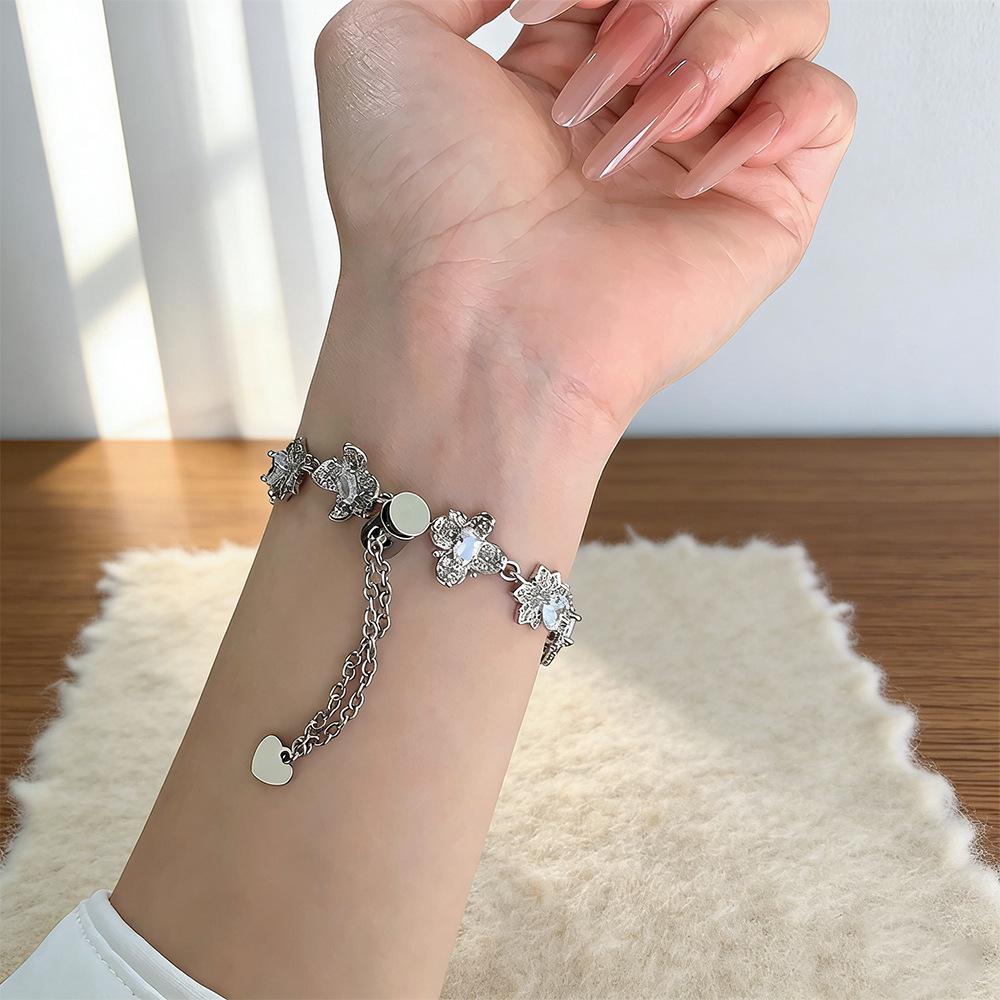 Zirconia Diamond Chain Strap for Apple 11th Gen iWatch, Huawei GT6, Xiaomi 9PRO