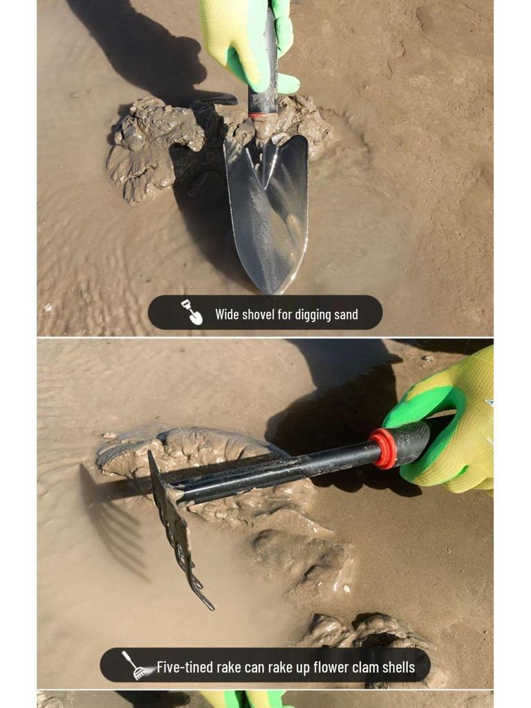 Tide-Chasing Beach Tool Set: Kids' Clam Diggers & Crab Catching Gear