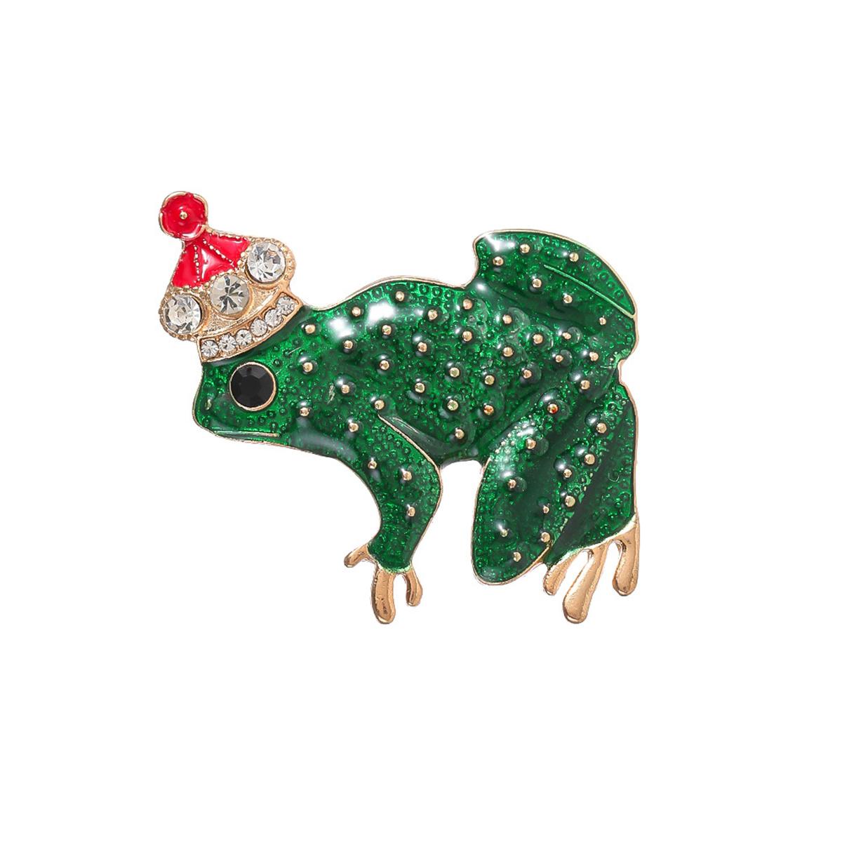 1Pc Cute Creative Frog Brooch Unique Personality Pin Cartoon Charm Jewelry Accessories Party Birthday Festival Gift Souvenir