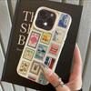 Vibrant Retro Stamp Lichee Design Phone Case For iPhone 17 Air 16 e 15 14 13 12 11 Pro Max Plus SE Soft Shockproof Cover
