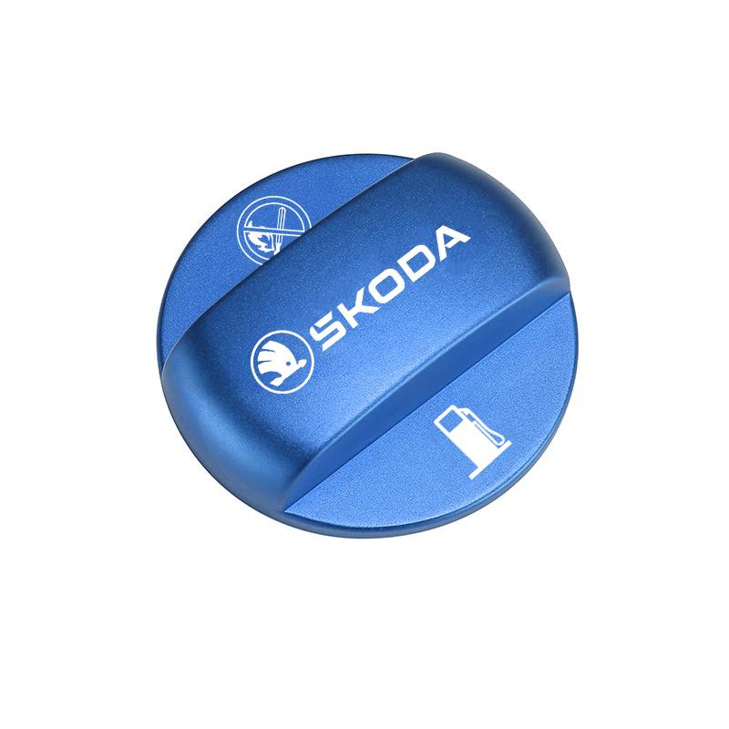 RBK5 Car Logo Fuel Tank Cap Protection Cover Accessories For Skoda Octavia Superb Rapid Kodiaq Karoq Fabia Kamiq Enyaq Yeti Scala VRS