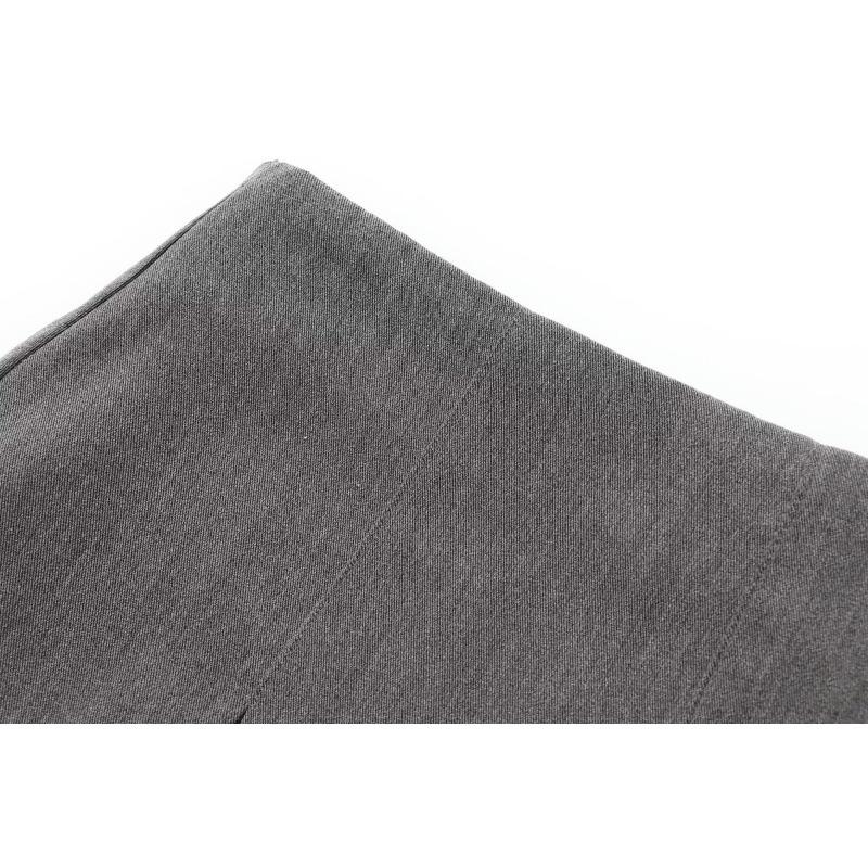 2025 Summer Women's Solid Pleated Midi Skirt - European & American Style