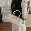 Minimalist Structured Tote Bag with Top Handle and Detachable Strap Elegant Women's Handbag for Office and Daily Use