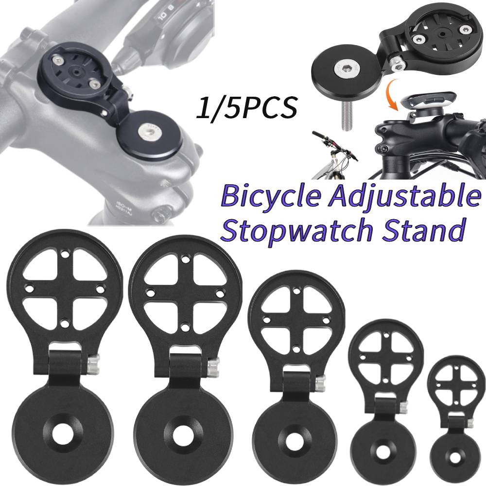 1-5PCS Adjustable Stopwatch Stand Bicycle Handlestand Adjustable Stopwatch Stand Adjustable Height for Garmin Bryton Wahoo