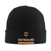 Deutschland Flag And Emblem GerUnisexy Knit Hat Casual Caps Unisex Women Outdoor Beanie Hats Autumn Winter Graphic Elastic Bonnet Hats