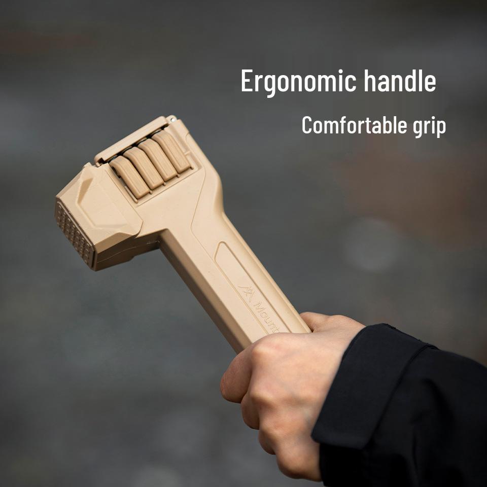 Mountain Guest Multi-Functional Camping Hammer with Ground Stake for Tent & Tarp