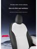 Nappa Leather Seat Protector Pad for Tesla Model Y (Refreshed Version) - Breathable, Ventilated Cushion