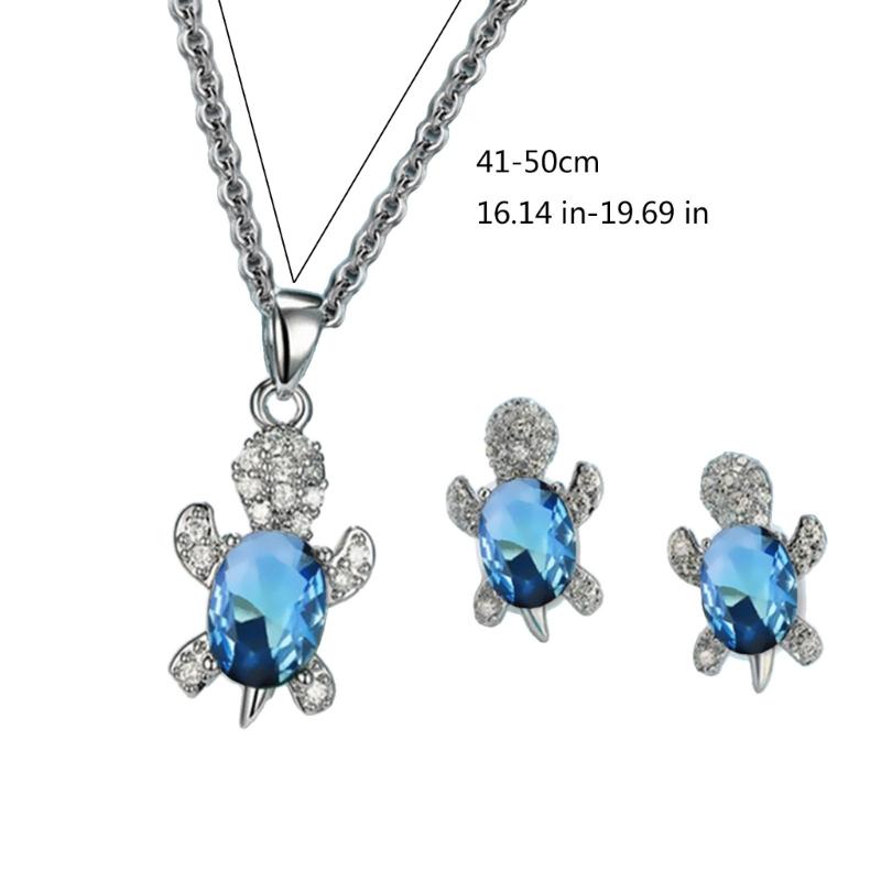 Pack of 2 Elegant chelonian Jewelry Sets for Women and Girls Alloy Craftsmanship Jewelry Collection