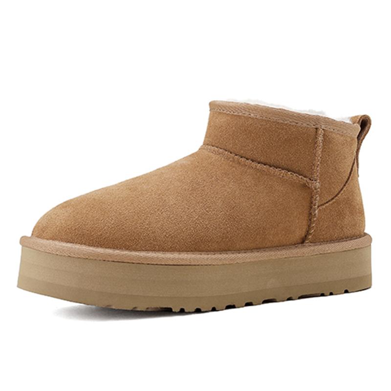 

Обувь Qirui Зимние сапоги модные и универсальные чистая шерсть теплые 39 малиновый