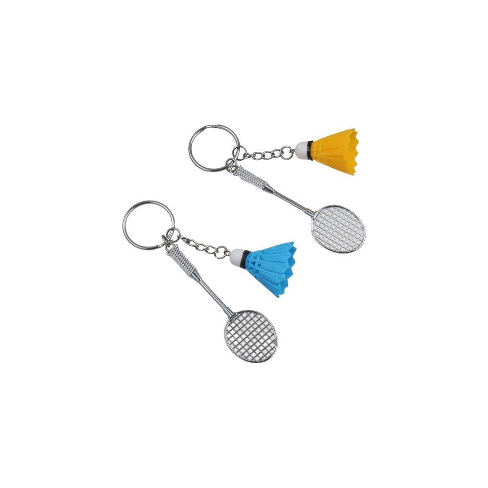 Badminton Shape Badminton Keychain Plastic Bag Pendant Mini Badminton Metal Car Keychain Unisex