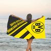 1pc Football28 Beach Towel with Custom Name, Beach/Swimming/Bath/Picnic/Camping Towel, Suitable for Seaside Beaches