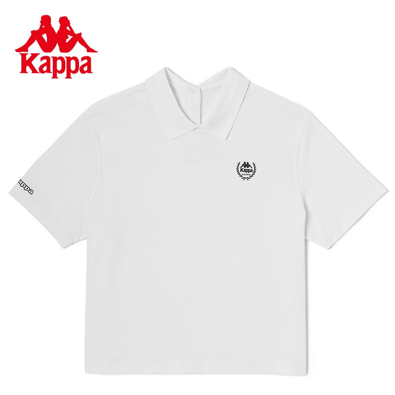 Kappa Short Sleeve New Women's POLO Half Sleeve Casual V-neck T-shirt