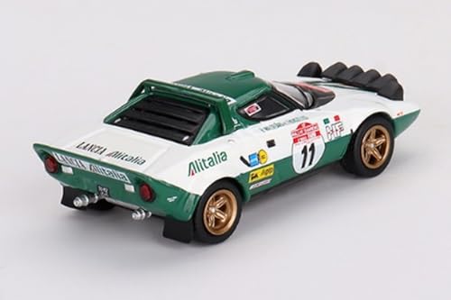 MINI GT 1/64 Scale Lancia Stratos HF Rally San Remo 1975 Winner #11 (Left-Hand Drive) Finished Model