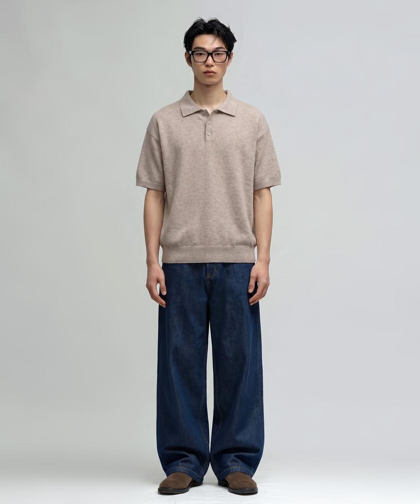 VERYVAIN Essential Summer Polo Knit (Oatmeal)