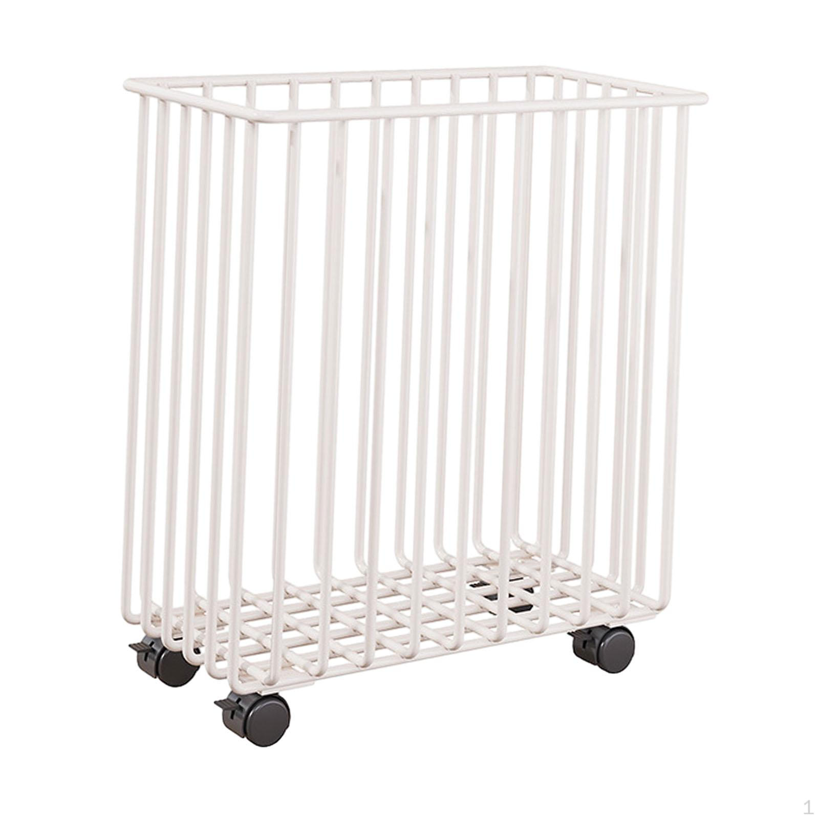 

Dirty Clothes Basket with Wheels for The Bathroom чёрный