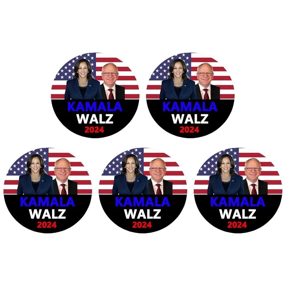 

Harris Walz 2024 Президентские значки Брошь Декор Круглые Круглые Значки (Стиль А)