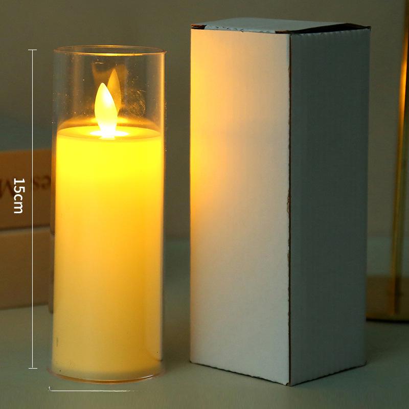 LED Acrylic Simulation Candle Lamp for Birthday Parties