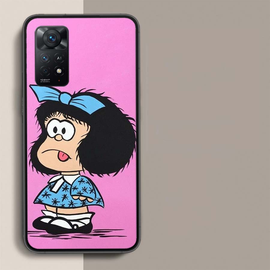 Cute Mafaldas Phone Case For Redmi Note 14+ 13 Pro Plus 14C 13C 12C 12 10A 10C 10 9 8 9A 9C 9T 8A 7 Pro Xiaomi Capa Cover Cute F