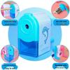 Portable Cartoon Hand-Crank Pencil Sharpener for Elementary Students - Single-Hole Stationery