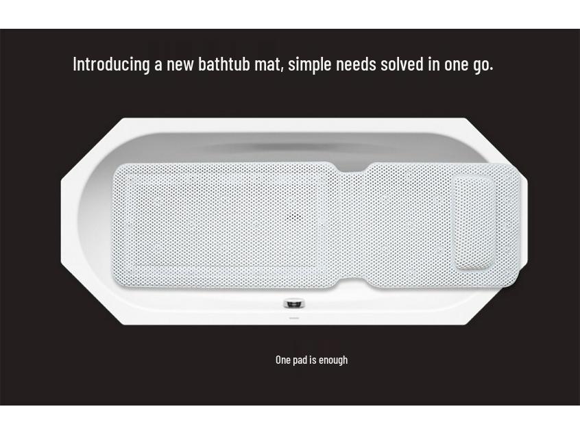 2020 PVC Foam Bath Pillow Mat - Large, Comfortable, Non-Slip Bathtub Cushion