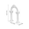 Roman Column Arch Miniature Classic European Style Mini Archway for Fairy Garden Wedding Diorama Architecture Accessory