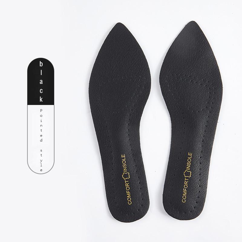 1Pair Leather Women Shoes Insoles Soft Non-slip Shoe Pads Comfort Arch Support Insole for Feet Plantar Fasciitis Relief Inserts