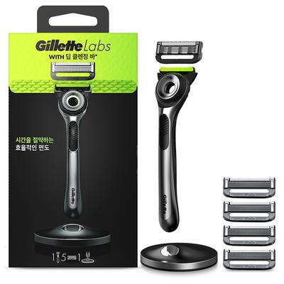 Gillette Labs Derin Temizleme Çubuğu, 1 tıraş bıçağı sapı + 5 tıraş bıçağı, 1 set