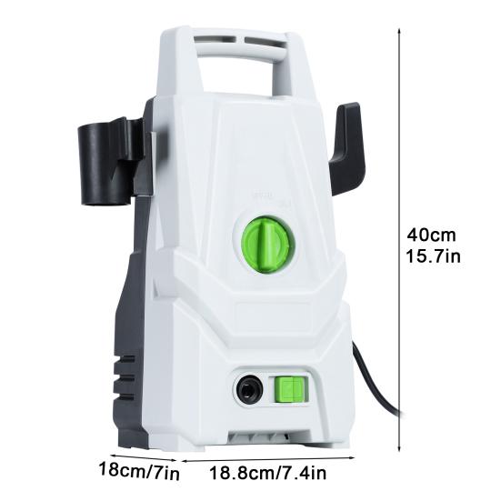 Car Washer Electric Pressure Washer 100BAR Power Washer with 5 Color Nozzle 1400W High Pressure Washer Cleaner
