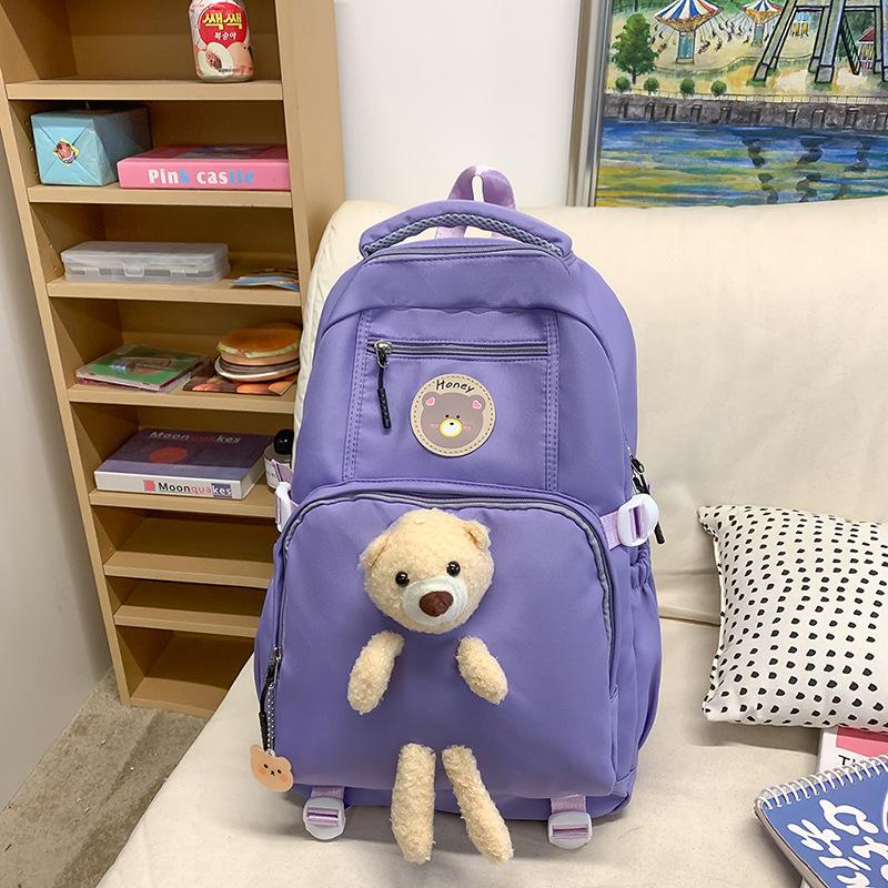 High Value, Fresh, Sweet and Cute Bear Backpack, Lightweight and Large-capacity Backpack for Junior and High School Students