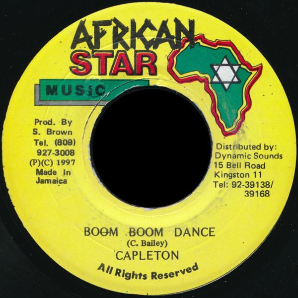 7inch Record CAPLETON - Boom Boom Dance NONE African Star Mu 1997 Jamaica Reggae, Ska & Dub Used