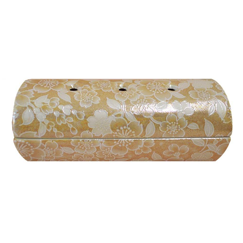 

Yui Hana Horizontal Cylindrical Incense Burner, Ceramic, Champagne Gold (j1273-1-4)