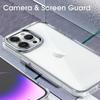 For iPhone 16 Pro Clear Case Shockproof TPU+PC Hybrid Phone Cover
