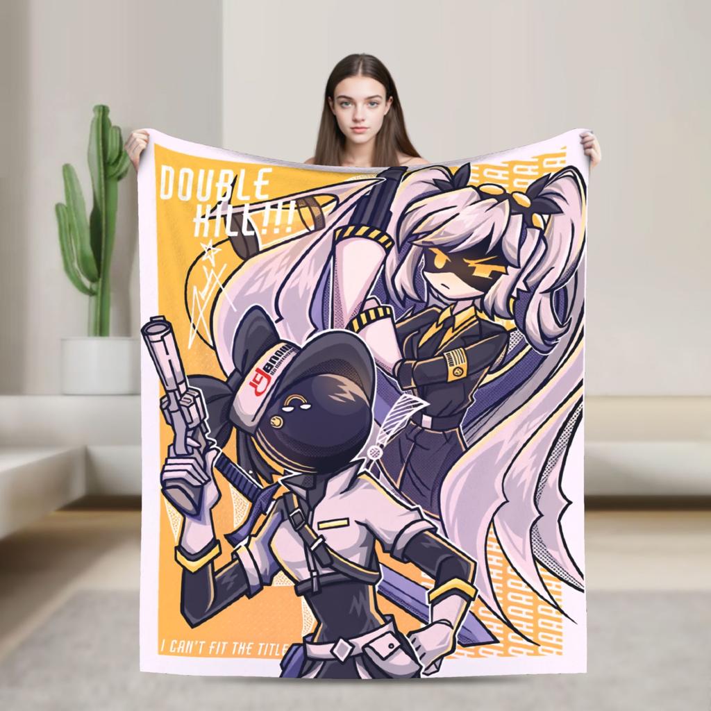 Murder Drones N and Uzi Blanket  Warm Soft Street Trend Plush Throw Blanket For Bedroom Travel Flannel Bedspread Bed Cover