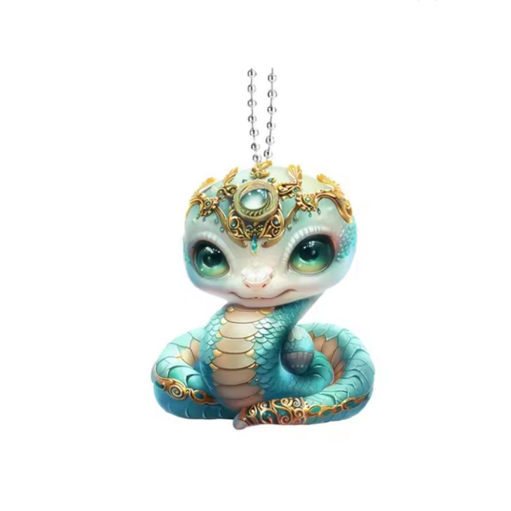 

Акриловая подвеска в китайском стиле, зодиакальный кулон, мультяшная подвеска для подвешивания, плоская подвеска, брелок для ключей для машины, рюкзака, Новый год Style 9