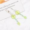 Handmade Green Four-Leaf Clover Beaded Phone Charm & Keychain