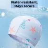 Hohe Elastizität Badekappe Polyester Kinder Badekappe Bequeme Schwimmkappe Mädchen