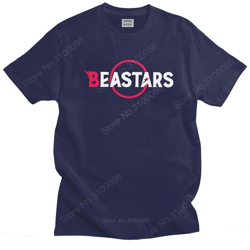 

Fashion Men T Shirts Beastars Short Sleeved Cotton Tshirt Oneck Summer Furry Manga Anime Tshirt Wolf Animals Tee Top Gift 4XL