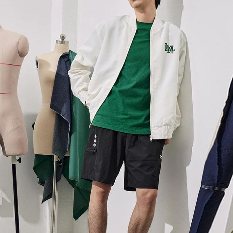 Li-Ning Chinese Culture Series Letter Print Short Sleeve T-Shirt Men Tops Off-White AHST437-1