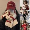 Thicken Women Knitted Scarf Stripe Long Scarves Winter Fashion Thermal Neck Warmer