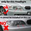 Front Headlight Cover for BMW E46 Coupe Convertible 1999-2003 M3 2000-2006 Auto Glass Lens Case Head Light Caps Lampshade Shell