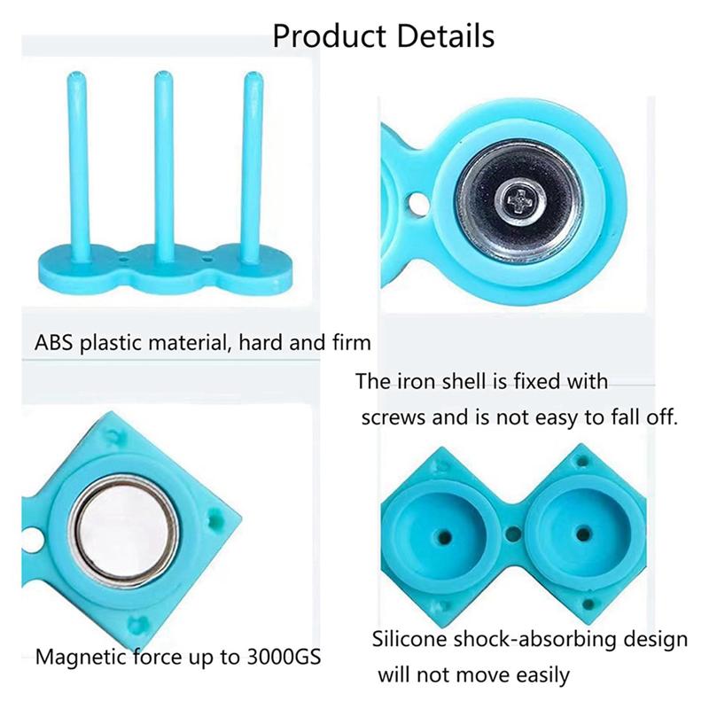 4X Magnetic Bobbin Holder,Thread And Bobbin Organizer For Machine Sewing Magnetic Adsorption Bobbin Organizer Storage B