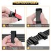 100Pcs Self Adhesive Wire Tie Cable Clamp Clips Holder Organizer Clamp Multipurpose Management Car GPS Data Cable Decorative Tie
