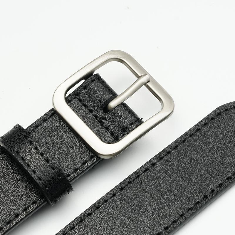 Women's Pin Buckle Genuine Leather Belt Simple and Versatile Fashion Women's Belt Jeans Trousers Belt