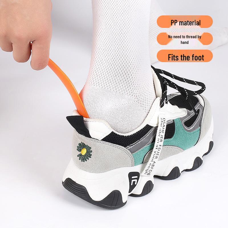 Compact Plastic Shoehorn for Kids & Seniors – Easy Slip-On Without Bending