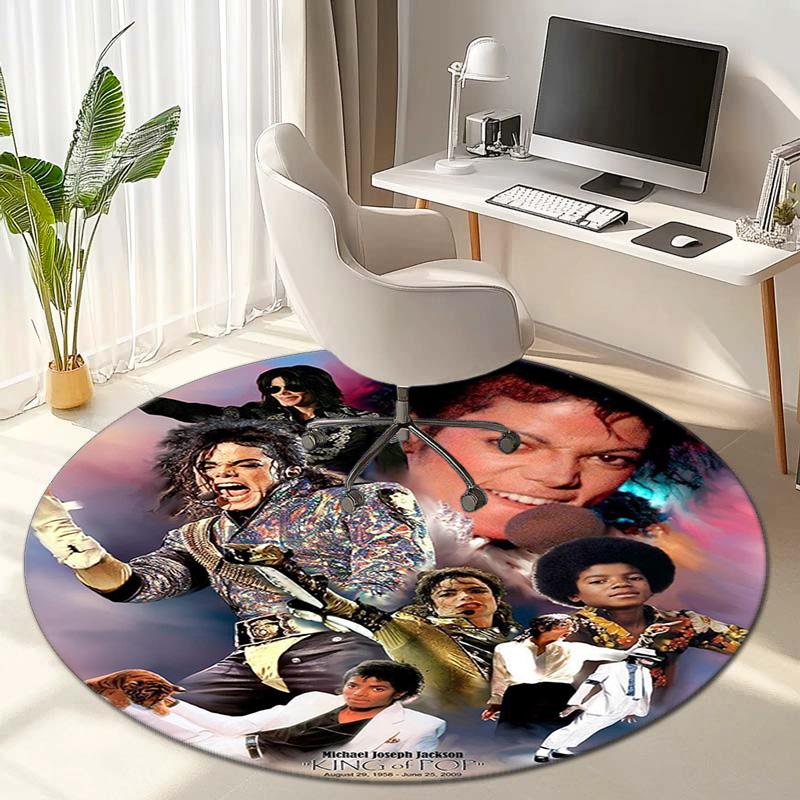 Renowned American Grammy Award Winning Singer Michael Jackson's Circular Carpet Is Soft, Home, Bedroom, Door Mat Decoration, and Non Slip Carpet F1