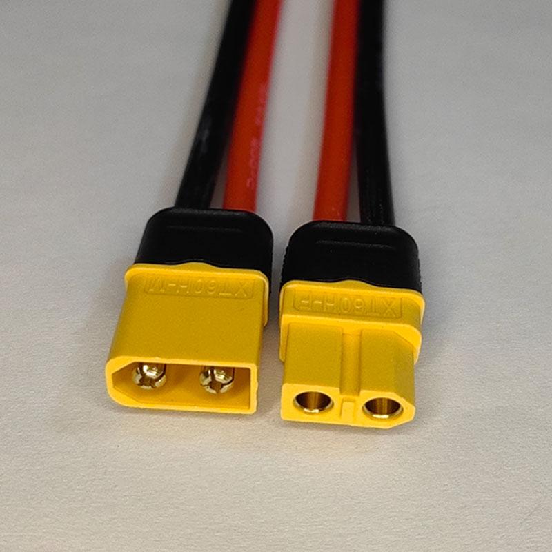1PC Amass XT60H 10cm/30cm12AWG XT60E-F XT60H Plug Extension CordHigh Current Battery Electric Adjustment Plug