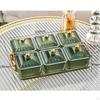 Divided Serving Dishes 6 Removable Bowl Appetizer Condiment Server Food Storage Organizer