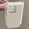 Simple Striped Grid Lychee Texture Phone Case For iPhone 11 12 13 14 15 16 17 Pro Max 14 15 Plus 17 Air Silicone Soft Cover