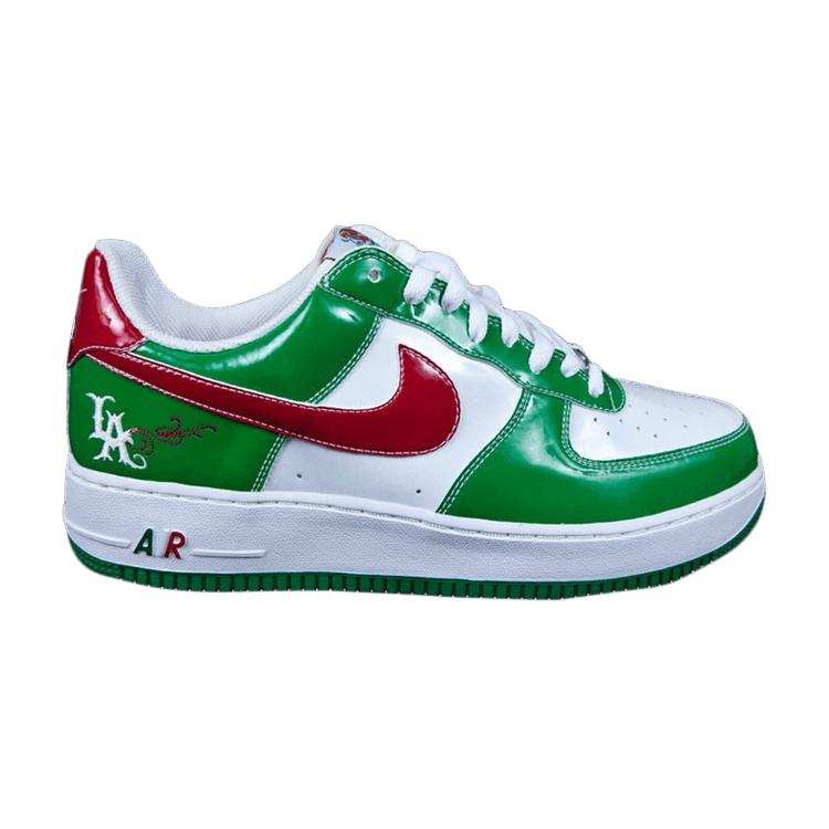 

Nike ВВС 1 г. Кроссовки унисекс Cartoon White Classic-Green-Varsity-Red 306146-131