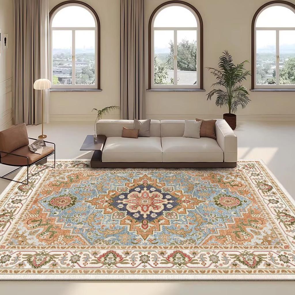 Persian Retro Carpet Living Room Decoration Sofa Area Carpets 200×300 Large Size Non-slip Rugs Home Bedroom Washable Floor Mats